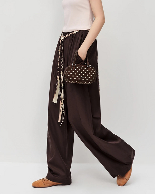 Loose-Fit High-Waisted Wide-Leg Pants