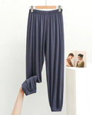Modal Elastic Waist Full-Length Lounge Pants