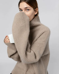Turtleneck Loose-Fit Cashmere Sweater