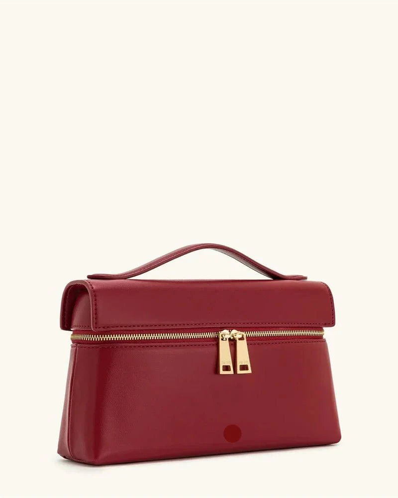 women's handbag - genuine leather lunchbox style, top handle and crossbody functionality, commuter-friendly design perfect for work commutes, daily errands or casual fashion outings.