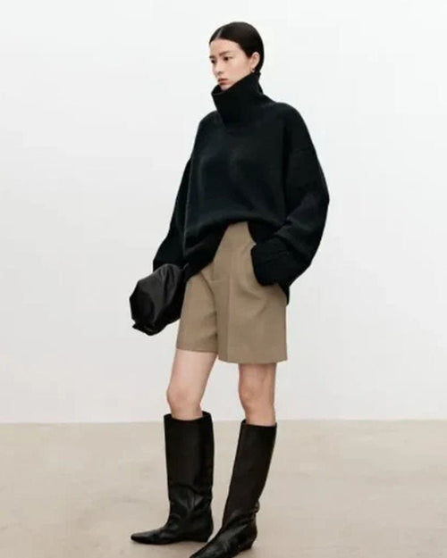 Oversized Cashmere Turtleneck Sweater