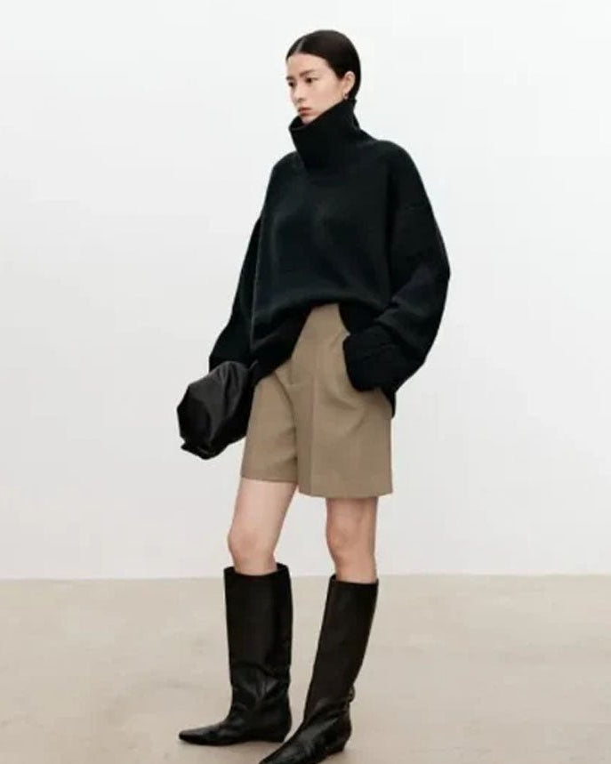 Oversized Cashmere Turtleneck Sweater