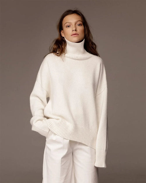 Oversized Cashmere Turtleneck Sweater
