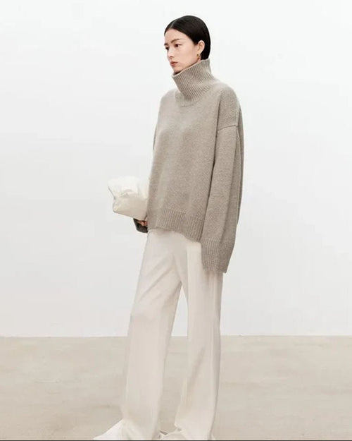 Oversized Cashmere Turtleneck Sweater